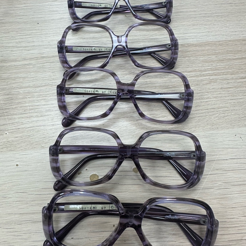 Silhouette Purple Oversized Glasses Frames